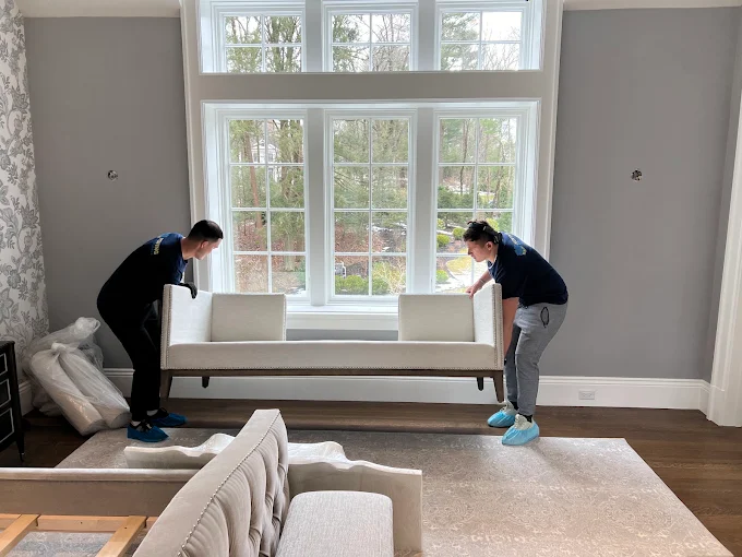 South Florida designer receiving and furniture storage for interior design projects